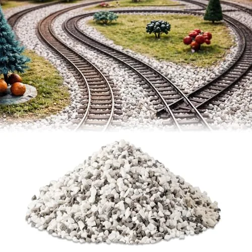 4.5 Pounds Model Train Ballast Shaker Imitation Granite O/g Gauge/Scale Track Ballast for Architecture Designing, Photography Props, Miniature Landscapes Model Making Kits