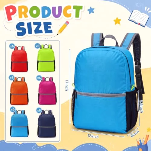 48 Pcs Backpacks Bulk for Kids Colorful Bookbags for Elementary Middle High School Boys Girls Student view 2