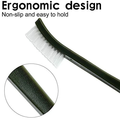9 Pcs Mini Wire Brush Set – Stainless Steel, Brass & Nylon – Rust Removal, Welding Slag, Automotive Parts Cleaning, Detail Scrub Brushes view 4