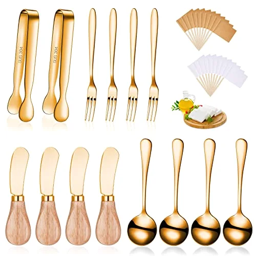 34 Pieces Gold Charcuterie Accessories