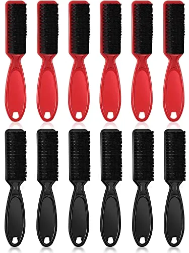 12 Pcs Barber Clipper Brush Bulk Nylon Blade Trimmer Cleaning Brush for Clipper Cleaning Hair Styling Supplies for Trimmer Manicure Salon Duster Tool Fades Men