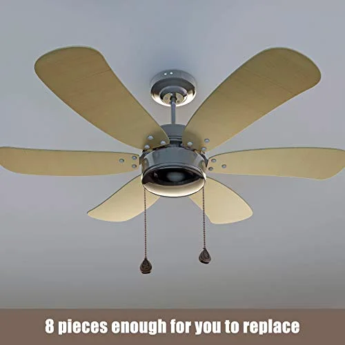 8 Pcs Red Bronze Ceiling Fan Pull Chain Extension Pendant Ornament 12 Inch Antique Copper Ceiling Pull Chain Extender Drop Shaped Pendant Beaded Ball Cord for Fan Light Lamp with Connector view 4