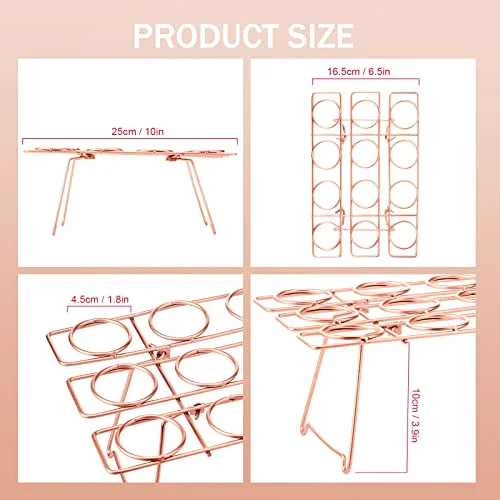 2 Pack Ice Cream Cone Baking Racks 12-cavity Cupcake Cone Holders Cupcakes Display Stands Cooling Racks for Home Kitchen Baking Cooking Ice Cream Tools Supplies view 2