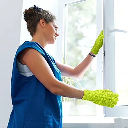 3 Pairs Microfiber Dusting Gloves for Plants Leaf, Medium view 4