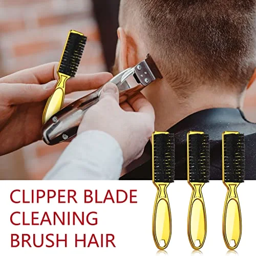 12 Pcs Nail Clipper Brush for Barber Fade,Red, Black, Gold, White view 3