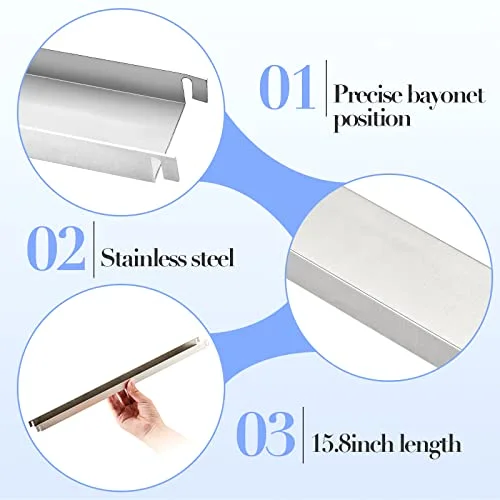 Stainless Steel File Drawer Rails - Front to Back, 15.76 Inches Long view 3