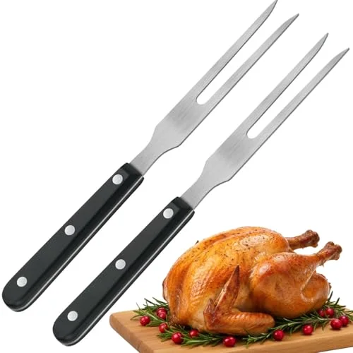 2 Pcs Carving Meat Forks 10.6 Inch Long Kitchen Forks