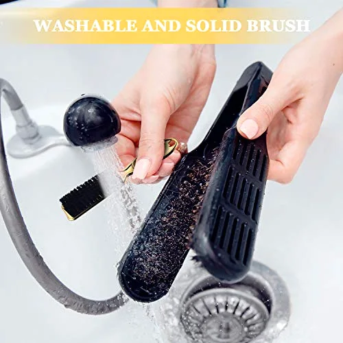 2 Pcs Clipper Brush Barber Blade Trimmer,Gold view 4