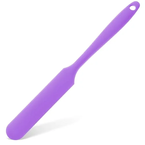 Silicone Wax Spatula Non Stick Reusable Hair Removal Stick,Purple