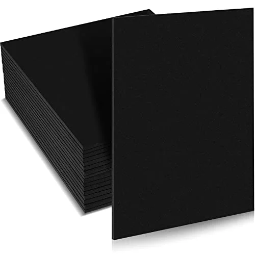 30 Pcs Black EVA Foam Cosplay 6 mm Thick 9" x 12" EVA Foam Sheet Black High Density Sheet for Halloween Costume, Props, Armor, Masks, DIY, Craft Projects