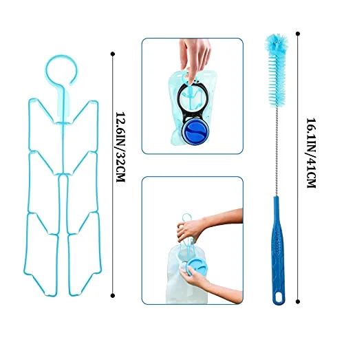2 Set 8 in 1 Reservoirs Hydration Bladder Cleaning Kit(Blue view 2