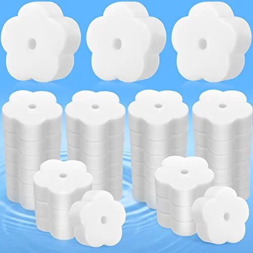 40 Pack Hot Tub Sponge Oil Absorbing Scum Cleaning Absorber Sponges Accessories for Spa Bathtub Outdoor Swimming Pool