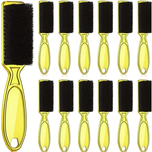 12 Pcs Nail Clipper Brush for Barber Fade,Gold